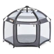 Детская платка манеж Bambi MR 1515 Platinum Grey 140х124х110 см - изображение 1