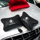 Автомобильные подушки на подголовник Skoda из натуральной кожи, 2 шт - изображение 8