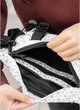 Большая женская поясная сумка бананка тканевая городская Sambag DynamicDart с принтом Square 60512 - изображение 10