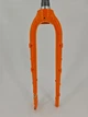 Вело вилка NEWBOLER APRO 29" алюминиевая туристическая под ось 100×12 мм,конусный шток, оранжевая глянцевая - изображение 7