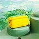 Косметичка силиконовая,дорожняя Fungoofun для аксессуаров в ваную и душ,водонепроницаемая на молнии,желтая - изображение 4