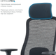 Крісло комп'ютерне OfficePro Wave OC670-B-B-B Black - зображення 11