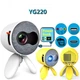 Проектор мультимедийный YG220 Full HD Led с WiFi детский беспроводной ОС Android Бело-серый (127-14-14431) - изображение 8