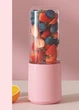 Портативная бутылка блендер для смузи Juicing Cup N8 из пластика 400 мл от USB Розовая (127-14-16426.1) - изображение 4