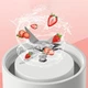 Портативна пляшка блендер для смузі Juicing Cup N8 з пластику 400 мл від USB Біла (127-14-16426) - зображення 5