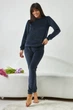Жіноча піжама з довгим рукавом однотонна 0285/289 dark blue Barwa 2XL blue (6000003402171) - изображение 3