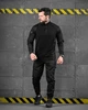 Тактический летний костюм Рип-стоп липучки под шевроны Combat Force Black XXL - изображение 1