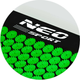 Mata do akupresury Neo Sport z kolcami ns 901 czarno-zielona (5903890616984) - obraz 4