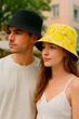 Двостороння панамка Fashion P0039-Y 56-58 Чорний \ Жовтий - изображение 5
