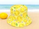 Двостороння панамка Fashion P0039-Y 56-58 Чорний \ Жовтий - изображение 8