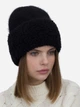 Шапка женская Malisa Даяна 15-1595-AL-218 58-60 Черная (ROZ6501091976) - изображение 2