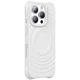 Чехол-накладка TPU Orbit объемный 3D дизайн с MagSafe для Apple iPhone 16 Pro White - изображение 2