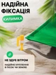 Коврик плед для пляжа и пикника водонепроницаемый покрывало подстилка на природу непромокаемая складная 140х150 см зеленый - изображение 4
