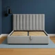 Полуторная кровать Smart Tramonto 140х200 см с подъемным механизмом Lili 94 Серая (334100111-94140) - изображение 4