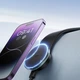 Держатель с беспроводной зарядкой в авто для Iphone 15/14/13/12 Baseus Magnetic Cluster C02 Pro (гибкий). Black - изображение 6