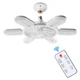 Стельова люстра-вентилятор Ceiling Fan LK-67 з LED-підсвіткою, 6 ламп E27, пульт ДУ, 60 Вт — для кухні, спальні, вітальні - зображення 1