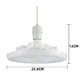 Стельова люстра-вентилятор Ceiling Fan LK-66 з LED-підсвіткою, пульт ДК, Е27, циркуляція повітря 2 м — стильне рішення для дому та офісу - зображення 2