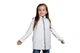 Дитяча світловідбивна жилетка FeltFabricDesign (АРТ DD01) L — зріст 128 см, із коміром-стійкою та потайним капюшоном - зображення 2