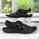 Сандалії чоловічі ClubShoes чорні шкіряні 45р (30 см) 3959 - зображення 2