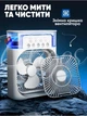 Мини кондиционер вентилятор увлажнитель воздуха ночник настольный Smart от USB портативный с резервуаром таймер 3 скорости 7 цветов 600 мл белый - изображение 7
