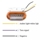 Бічний габарит жовтий/Білий і жовтий поворот 12-24V Led на причіп - зображення 4