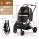 Коляска для собак LovPet - Pet Buggy 3in1, Black/Champagne - изображение 4