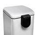 Відро для сміття з плавним закриттям квадратне Mixxus Style-TC0106 SS Color 6л колір наржавійка (MI7092) - зображення 5