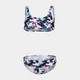 Детский раздельный купальник для девочки Arena Tie And Dye Bikini TOP 006206-500 116 см Белый/Синий/Мультиколор (3468336888964) - изображение 1