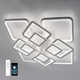 Смарт люстра TETRA TWIST ICE 165W 8S белая Esllse 595x595x110мм светодиодная с пультом и приложением смартфона - изображение 1