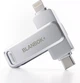 Флешка BLANBOK+ 512 ГБ 3в1 Type-C, Lightning, Usb Silver (R3621) - изображение 1
