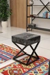 Стул-пуф Веста в стиле лофт EcoLoft PU-1212 Серый - изображение 1