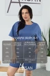 Костюм 25.2653 б 52(3XL), Трикотаж двонитка, колір Джинсовий - изображение 4