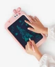 Дитячий графічний планшет для малювання PLAY CREATE 10" (26 см) з елементами декору тваринки, блакитний - изображение 5