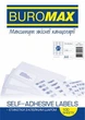 Етикетки самоклейні 21шт/А4 70х42,4мм BUROMAX 2837 (100арк) (10) /BM.2837/ - изображение 1