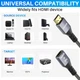 Кабель удлинитель Conable HDMI 2.0, 4K@60Hz, 1.8м, grey + адаптер DOWN Angle - изображение 6