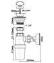 Сифон для раковини умивальника McALPINE HC1L-40J 1 1/4х40мм - зображення 2