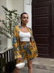 Жіночий шовковий костюм шорти з кімоно Uaclothes 42-44 Жовтий (like33480-136951349) - изображение 3