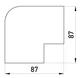 Угол наружный для короба 60x60мм ПВХ белый [s2033016] E.NEXT e.trunking.blend.out.stand.60.60 - изображение 2