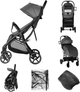 Прогулянкова коляска Kidnort Fjällräv Сіра (5902983624196) - зображення 6