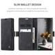 Чехол-книжка CaseMe из нубука для Samsung S22 Ultra Чёрный - изображение 12