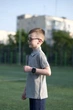 Сорочка-поло дитяча JHK, темно-сірий меланж, з комірцем, для хлопчика і дівчинки, 110–116, на 5/6 років - зображення 2