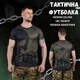 Потоотводящая мужская футболка Oblivion tactical coolmax с принтом Punisher олива размер S - изображение 7