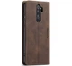 Чехол-книжка CaseMe из нубука для Xiaomi Redmi Note 8 Pro Тёмно-коричневый - изображение 7