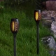 Садовий світильник на сонячній батареї Flame Light, 51 LED, 52 см, імітація полум’я, IP65, автозапуск, зарядка USB, чорний - зображення 6
