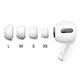Комплект амбушюр для AirPods Pro 1-2, 4шт (XS, S, M, L), силикон, White - изображение 2