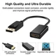 Перехідник DisplayPort (M) to HDMI (F) 0.15m (15cm) plastic, PVC, black DMHF4PP15K - зображення 4