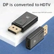 Адаптер DP M to HDMI F, 4K 30Hz, 2K 60Hz, FHD 120Hz, 50x25mm, black, DMHF4P5K - изображение 5