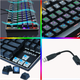 Ігрова клавіатура Механічна Провідна ZUOYA X51 87 з RGB-підсвічуванням та захистом від фіктивних натискань Anti Ghosting - зображення 5
