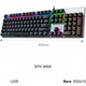 Клавіатура ігрова Механічна Дротова Philips SPK 8404 з RGB-підсвічуванням Anti Ghosting (Blue Switch) - зображення 6