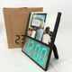 Электронные проводные настольные цифровые часы DS-6608 с фоторамкой, зелёная подсветка. Цвет: черный - изображение 2